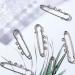 LiQunSweet 10 Pcs Iron 3-Hole Metal Brooch Safety Pins - Platinum 52mm (2 Inch) for Garment and Jewelry Making - Buy Online on SooperMarket.com