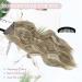 Invisible Wire Synthetic Hair Extensions - Bright Blonde Highlights, Long Wave Curly Hairpiece for Women - Adjustable Size, Stress-Free - 16 Inch - Buy Online on SooperMarket.com
