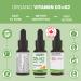 Certified Organic Vitamin D3 & K2 (MK7-Natto) - 490 Drops- Support Your Bones Immune System - Non-GMO - Gluten Free - Made in Canada (13.5 ml (Pack of 2)) - Buy Online on SooperMarket.com