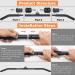 SERTT 39.37 LAT Pulldown Bar Attachment with Rubber Handle - Gym Accessories for Strength Training and Muscle Building - Buy Online on SooperMarket.com
