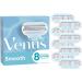 Gillette Venus Smooth Razor Blades Women 8 Replacement Blades for Women's Razors with 3-blade 8 pieces (1 pack) Old