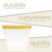 PLASTICPRO 9 oz Disposable Party Cups with Gold Rim, 100 Count - Crystal Clear Tumblers for Old-Fashioned Elegance - Buy Online on SooperMarket.com