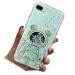 Rnrieyta Miagon B r Astronaut Stand Cover Glitzer for iPhone 8 Plus/7 Plus Cute Girls D nn Crystal Protection cover Treisand Bling Transparent Case Bumper with Astronaut Halter Kickst nder Green iPhone 8 Plus/Green