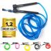 Sportivonetic Premium Springeil for adults & children women & men - for fitness crossfit sports boxing and leisure - adjustable size - Speed Rope Jump Rope jumping rope blue