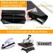12x24ft Black&White Heat Transfer Vinyl Rolls - Flasoo 2 Rolls HTV Iron on Vinyl for Shirts - Cricut & Cameo Compatible - 12x12ft Per Roll - Buy Online on SooperMarket.com