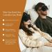 Mindful & Modern Lavender Eye Mask for Meditation, Yoga & Sleep | Weighted for Deep Relaxation | Soft Black Satin Cover with Flax Seed Fill - Buy Online on SooperMarket.com