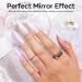 Modelones Chrome Nail Powder Set - White Pearl Effect 4Pcs Powder, Silicone Brush, Cotton Swabs & Color Display Sticks - Buy Online on SooperMarket.com