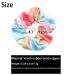 12pc Velvet Pocket Hair Scrunchies with Hidden Zipper Pocket - Cheetah & Tye Dye Colors - Buy Online on SooperMarket.com
