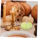 HOLIDYOYO 3pcs Pumpkin Decoration Autumn Rustic Pumpkin Desk Topper Figurines for Outdoors Fake Pumpkin Thanksgiving Day Pumpkin Ornament Decorative Pumpkin Ceramics Window Gift Greenx3pcs 13X13CMx3pcs - Buy Online on SooperMarket.com
