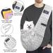CUBY Reversible Pet Dog Sling Carrier - Hands-free Double-sided Pouch for Puppy and Kitty - Striped Grey - 32x20x8cm - Buy Online on SooperMarket.com