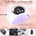 Kisspet 54W UV Nail Lamp with LCD Screen and Timer for Gel Nails - Portable White Nail Dryer - Buy Online on SooperMarket.com