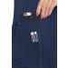Med Couture Touch Women's V-Neck Shirttail Top - Navy (Medium) - Buy Online on SooperMarket.com