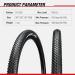 Chao YANG 26x1.95 Mountain Bike Tire Replacement Kit - Dual Compound 2C-MTB Tires with Double Tread Puncture Protection - 2-Pack for On/Off Road Use - Buy Online on SooperMarket.com