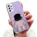 Tivenfezk Nadoli for Samsung Galaxy A13 4G astronaut Hidden Stand Cap Careature Glitzer Standers Soft Silicone Bling Review Samsung Galaxy A13 4G purple