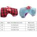 Hamster Harness and Traction Rope 2 Pieces Small Pet Harness with Bowknot Decor Small Animal Outdoor Walking Traction Rope Vest for Ferret Guinea Pig Iguana Rabbit Red Grid + Blue Stripes(XS) - Buy Online on SooperMarket.com