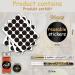 Dzsee Self-Adhesive Round Blackboard Stickers (4cm ) - 96 Waterproof Labels for Jam Glasses + 2 Pens | Perfect for Organizing & Labeling - Buy Online on SooperMarket.com
