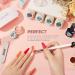 JOSLOVE Solid Gel Polish Kit with UV Light - 6 Colors Nude Gray Pink Set | Soak Off Nail Lamp with Base Top Coat | All In One Gel Nail Polish Set - Ideal Gift for Women | B-Gray - Buy Online on SooperMarket.com