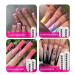 Acrylic False Nail Clippers with Magnets - Adjustable Stainless Trimmer & Tip Cutter for Salon Home Art - Perfect Length Measurement & Manicure Tool - Rosered - Buy Online on SooperMarket.com