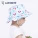 LANGZHEN Baby Girls Beach Sun Hat with Chin Strap - Light Blue, 6-12 Months - Buy Online on SooperMarket.com