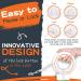 Moestar 360 Tangle-Free Dog Leash with Waste Bag Holder - 3m/10ft for Medium & Small Dogs (Orange) - International Shipping Available - Buy Online on SooperMarket.com