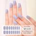 Lilac Gel Nail Strips - 16PCS Self Adhesive Wraps with File & Stick - UV/LED Lamp Required - Buy Online on SooperMarket.com