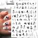Bad Girl 3D Nail Art Stickers - Black and White Self Adhesive Design for Sexy Women and Girls | 8 Sheets - Buy Online on SooperMarket.com