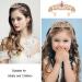 Girls Birthday Tiara Crown with Sash - Happy Birthday Headband and Crown Set for Women | Iridescent Princess Tiaras - Party Supplies and Decorations - Buy Online on SooperMarket.com