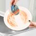 Kigai Sketch Wolf Scrubbing Sponge 3 Packs Reusable Dish Wash Scrub Sponge Clean Stubborn Oil Stains Anti-Scratch Cleaning Sponge for Kitchen Tableware - Buy Online on SooperMarket.com