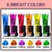 Temporary Hair Dye  Glow in the Dark Paint for Hair & Body  Super Hair Chalk for Girls  Kids Hair Dye for Party Supplies  Unique Hair Coloring Product Gifts for Kids Glow_Red_Blue_Sliver_Green_Yellow_Purple - Buy Online on SooperMarket.com