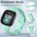 Laffav 4 Pack Soft Silicone Bands for Fitbit Sense/Versa 3/4 - White/Pink/Lavender/Mint Green Small 5.8-7.6 - Buy Online on SooperMarket.com