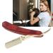 Professional Stainless Steel Manual Bartklingen Holder for Men | Hairdressing Bar Cutter Rack with Beech Handle - Buy Online on SooperMarket.com