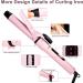 Curling Wand 4 in 1 Iron Set with Interchangeable Ceramic Barrels - Pink Curling Tongs and Straightener Brush for Long & Short Hairstyles - Women's Gift - Buy Online on SooperMarket.com