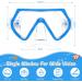 Buy Children's Diving Goggles - 180 Snorkel Mask with Nose Protection & Earplugs for 4-12 Years - Blue - Buy Online on SooperMarket.com