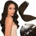 LAAVOO EASY LOOP HAIR Extensions real hair Brown 18 inch/45cm hair extension with microrings Unsicitbar 1g 50S Remy Ring Hair Extensions Brown 50g/Pack Microlink Real hair Extensions Brown #4 45 cm 3.13micro #4