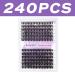 Buy Individual Eyelashes 240 PCs - C Curl Mix 12-16mm DIY Cluster Eyelash Extensions | Perfect for At-Home Use - Buy Online on SooperMarket.com