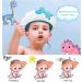 Baby Shower Cap KAMHBE Shower Caps for Kids Shield Adjustable Dinosaur Hair Washing Shampoo Shield Baby Visor for Eyes Ears and Face (dinosaur-blue) - Buy Online on SooperMarket.com