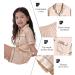 SWOMOG Kids Silk Pyjamas Set - Short Sleeve Satin PJs for Boys and Girls | Button-Down Silky Nightwear for Children and Teens | Ages 4-16 | Champagne - 4-5 Years - Buy Online on SooperMarket.com