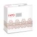 FATO-dry paper napkins airlaid textile effect pack with 50 napkins size 40x40 4-folded Bombay cappuccino pattern