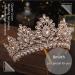 Baroque Gold Crystal Pearl Wedding Crown Tiara for Women and Girls - Elegant Rhinestone Hair Accessories - Buy Online on SooperMarket.com