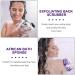 African Exfoliating Bath Sponge Set - Long Net Scrubber for Shower & Body - Black Purple - Daily Use or Stocking Stuffer - Buy Online on SooperMarket.com