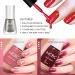 EONFAVE Glitter Nail Polish Sets - 6 Colours Pearlescent Glitter Nail Varnish Set - Shinny Peel Off Nail Polish Gifts for Women Nail Art DIY Home - No Need Cured Glitter Pearl Set - Buy Online on SooperMarket.com