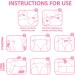 LittleForbig Adult Printed Diaper 2-Pack - Baby Usagi Pink (Large 36-48) - Buy Online on SooperMarket.com