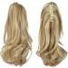 Sofeiyan 13 Long Curly Ponytail Extension | Natural Synthetic Hairpiece Light Ash Brown & Bleach Blonde - Buy Online on SooperMarket.com
