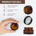 15 Stk 20ml Amber Glass Cream Cans Empty Canisters for Easy Filling | International Shipping Available - Buy Online on SooperMarket.com