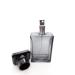 Z nitude Glassworks Empty Glass Perfume Spray Bottle Rectangular Transparent Grey 50 ml