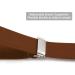 Dresime Hoster Men's Heavy Duty Y-Back Braces - 6 Metal Clips Adjustable Elastic Braces for Pants - Brown - Buy Online on SooperMarket.com