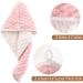 JEFFSUN Microfiber Hair Drying Towel Wrap - Super Absorbent Hooded Turban for Women | 2 Colors Extra Thick for Long Curly Wet Hair - Buy Online on SooperMarket.com
