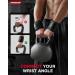 VINSGUIR Elastic Wrist Straps for Weightlifting | Breathable Wraps with Thumb Loop | Left/Right Tabs for Support | Wrist Brace for Men and Women (Pair, Black) - Buy Online on SooperMarket.com