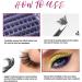 90 Clusters DIY False Eyelashes Kit - Reusable Soft Natural Russian Lashes Extensions - Clear Glue Included - 10-16mm C CC D Curl - Buy Online on SooperMarket.com