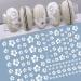 8 Sheets MiaoWu White Cherry Blossoms 3D Nail Art Stickers for Acrylic Nail Decoration - Buy Online on SooperMarket.com